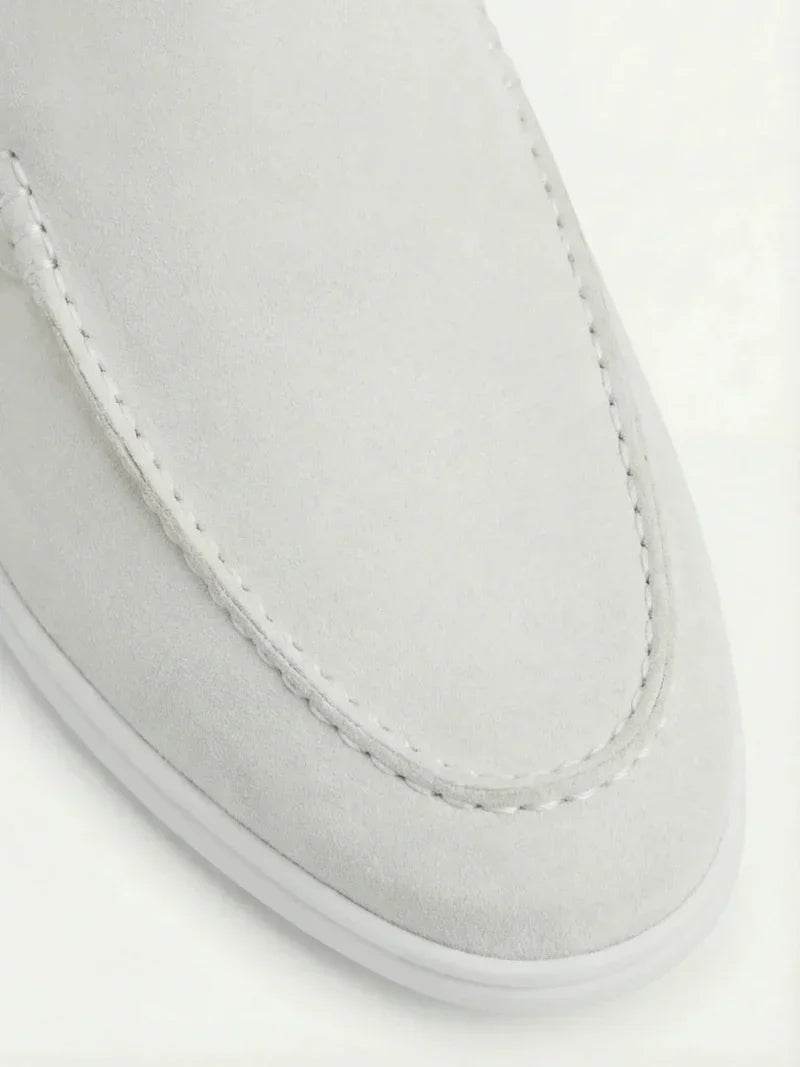 White Suède Mocasines AURELIA STORE