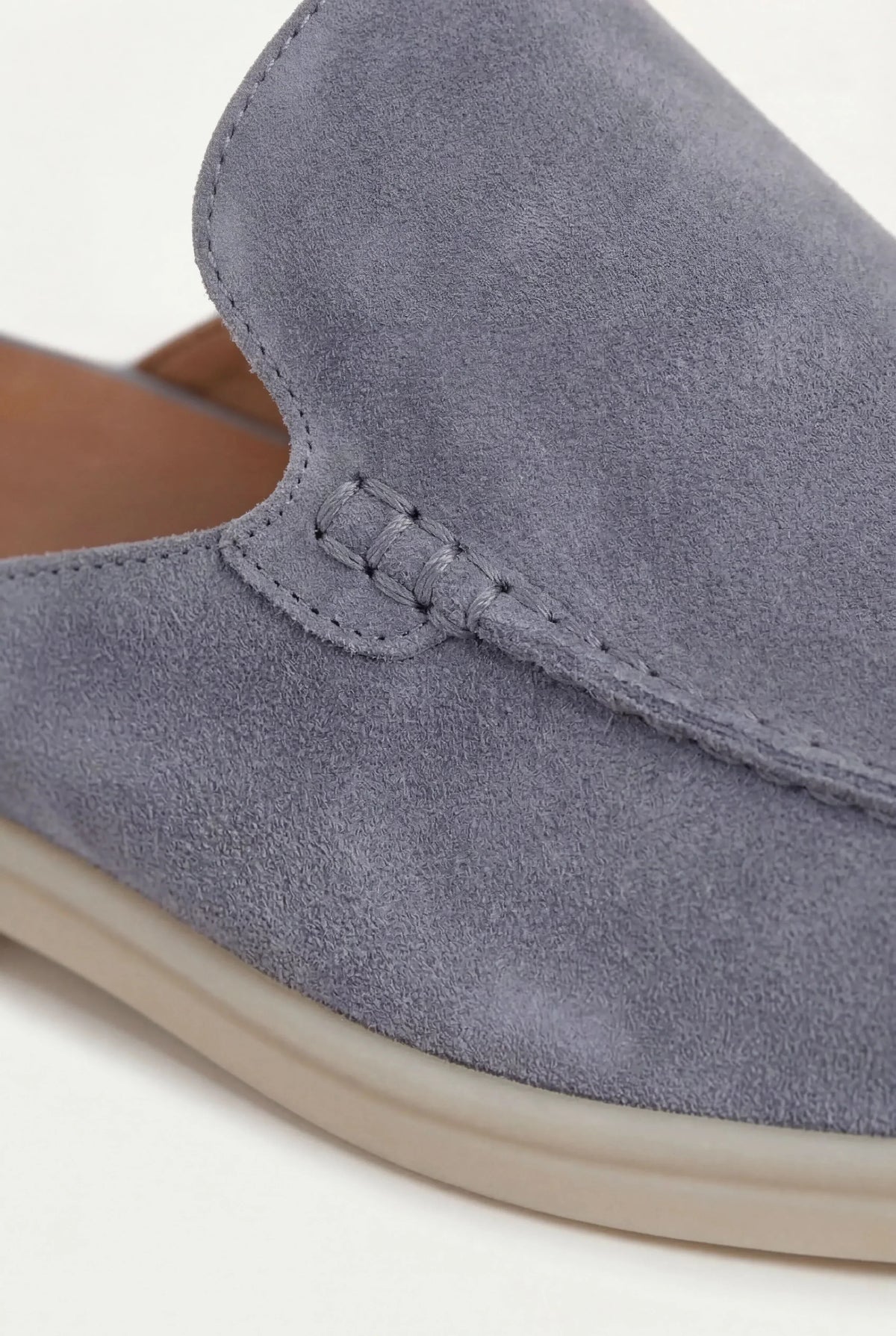 Blue Suede Mocasines AURELIA STORE