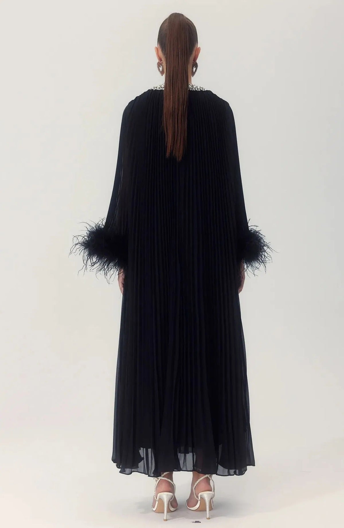 Vestido con Plumas Diamante de Paula