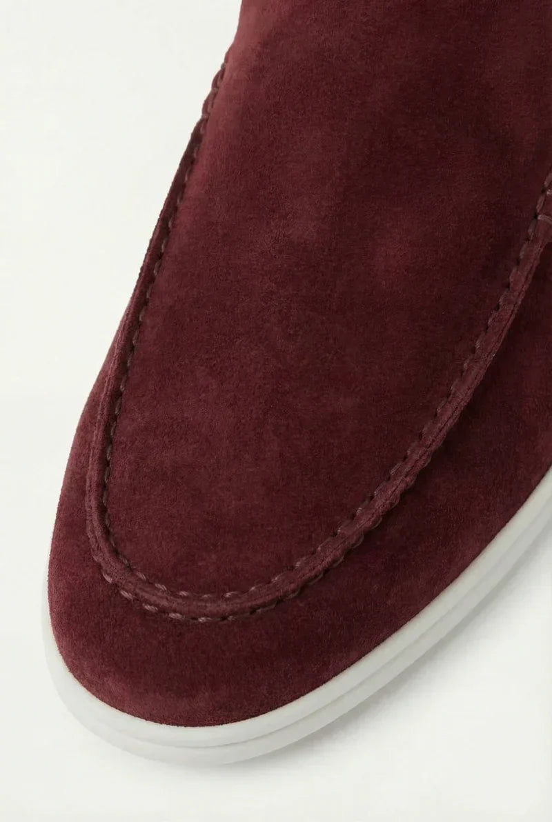 Bordeaux Suède Mocasines AURELIA STORE