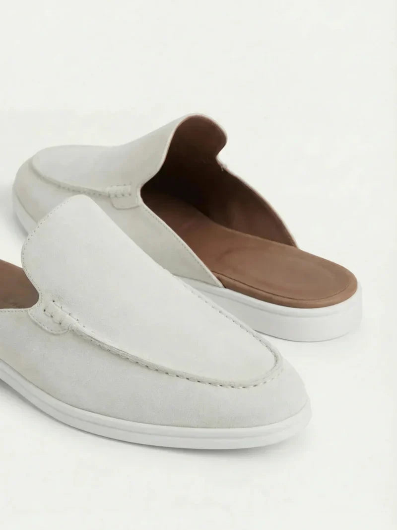 White Suède Mocasines AURELIA STORE