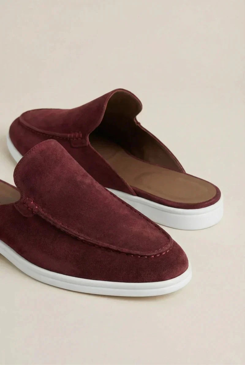 Bordeaux Suède Mocasines AURELIA STORE