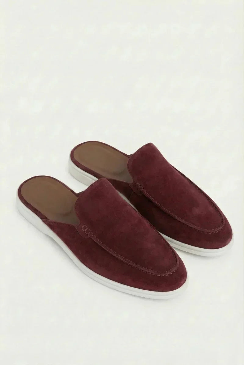 Bordeaux Suède Mocasines AURELIA STORE