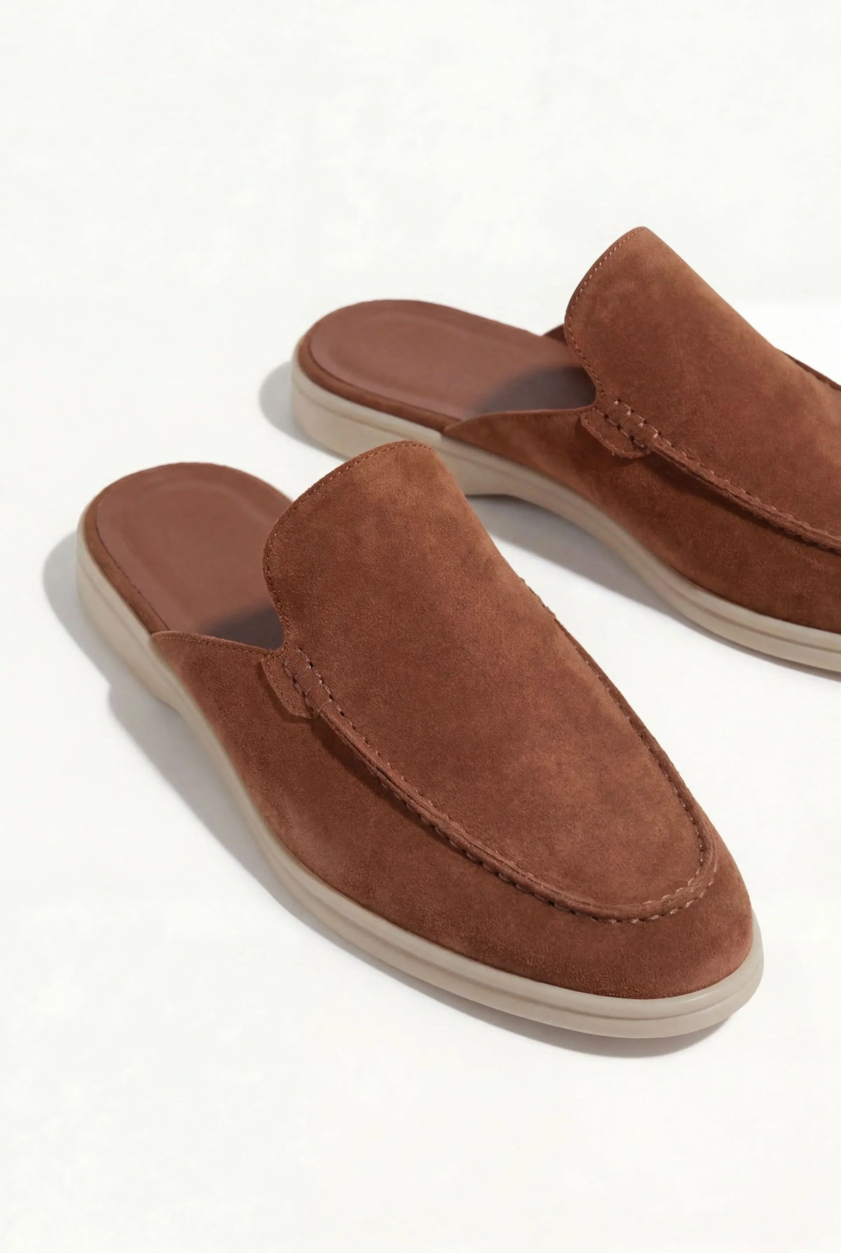 Maroon Suède Mocasines AURELIA STORE