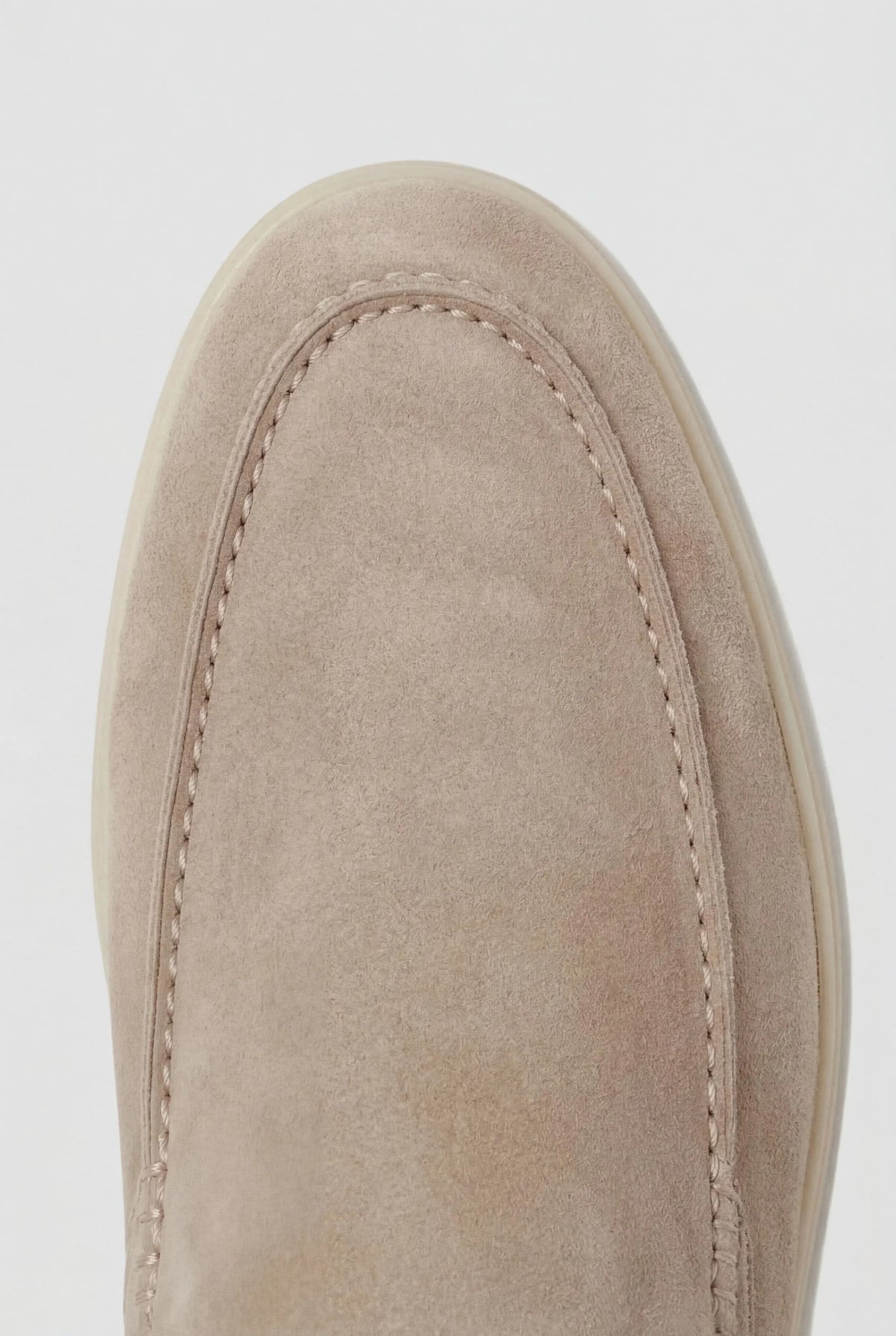 Beige Suède Mocasines AURELIA STORE