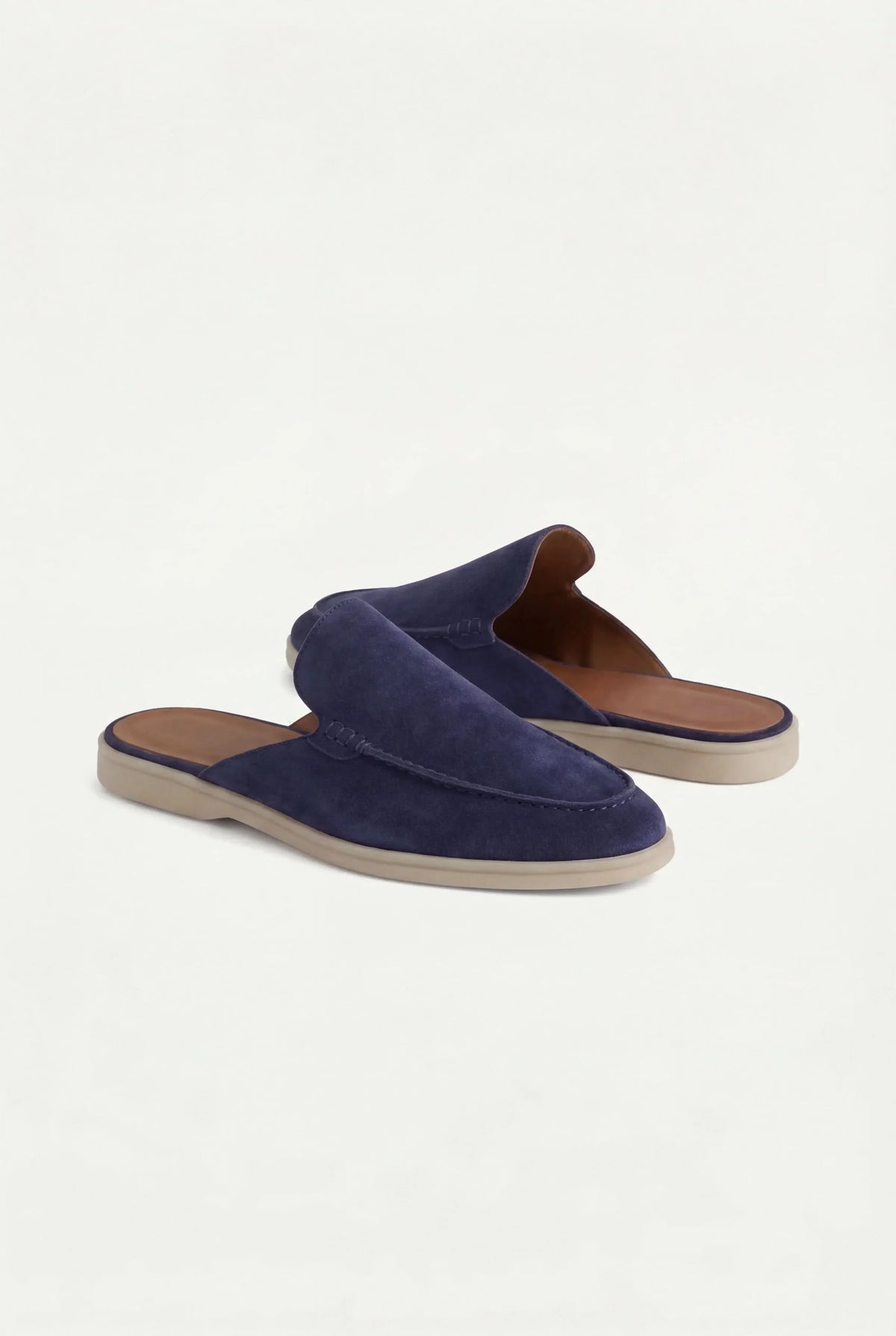 Navy Suède Mocasines AURELIA STONE
