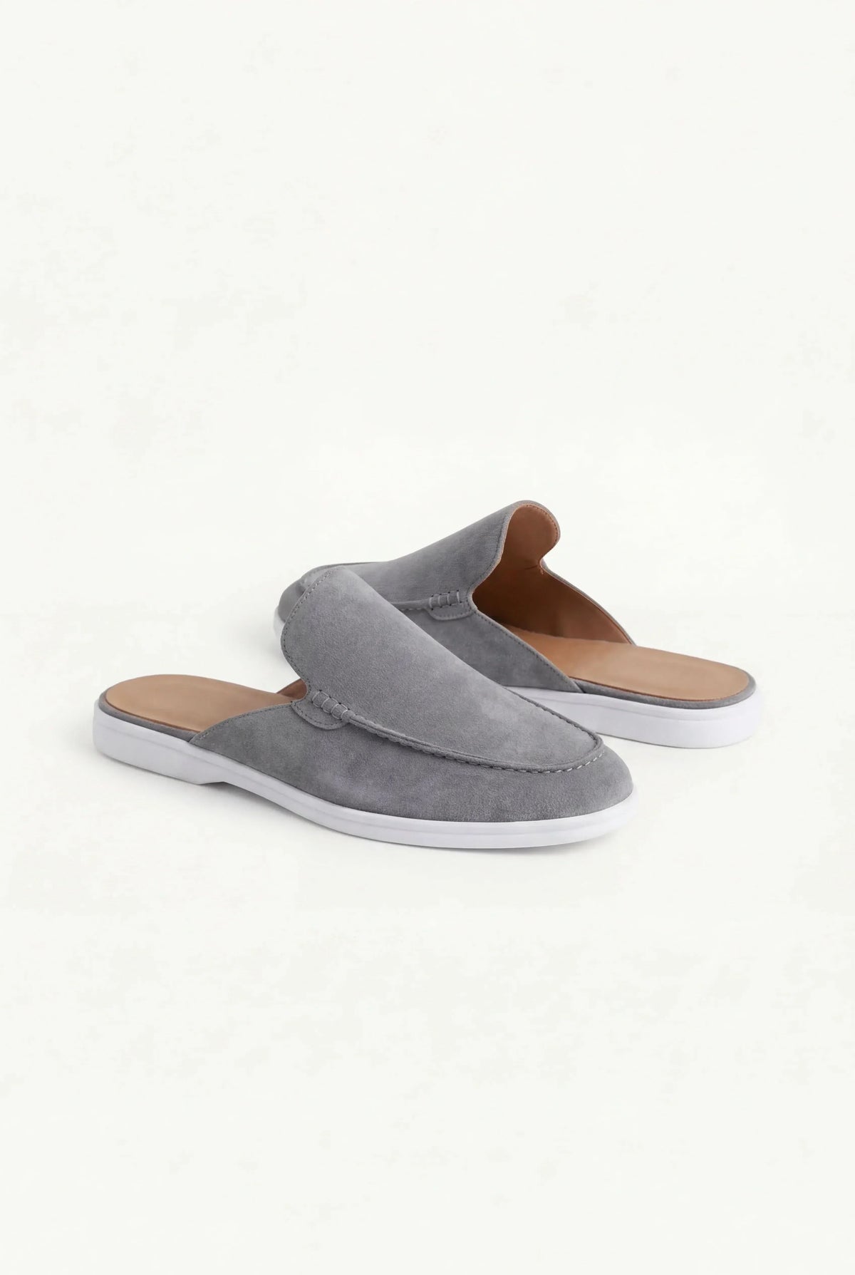 Grey Suède Mocasines AURELIA STORE