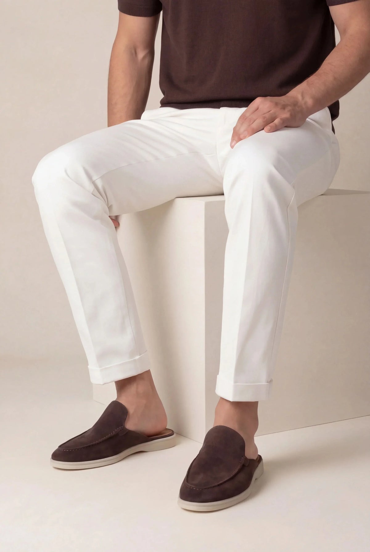 Brown Suède Mocasines AURELIA STORE