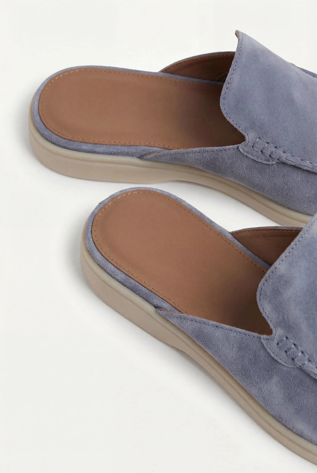 Blue Suede Mocasines AURELIA STORE