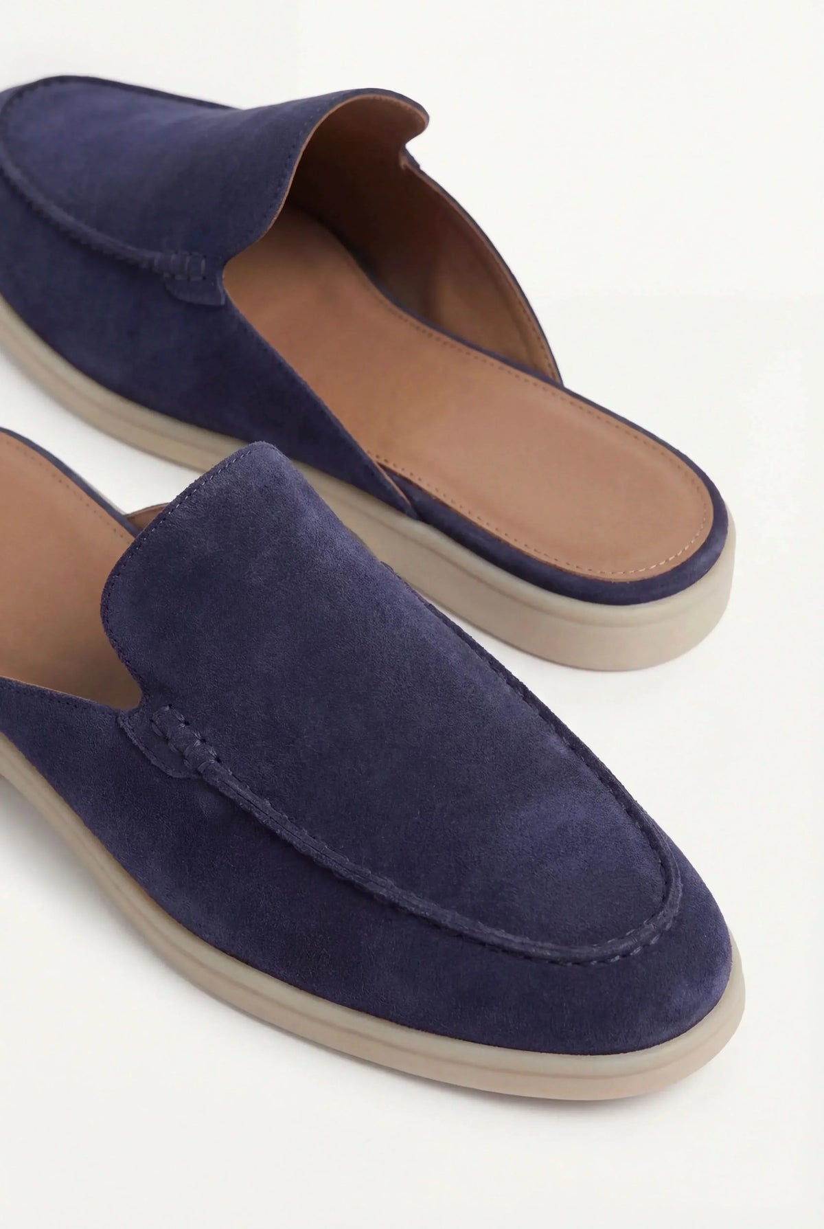 Navy Suède Mocasines AURELIA STONE