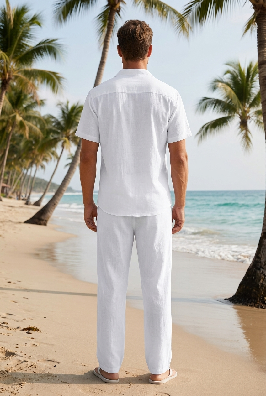 CONJUNTO DE CAMISA Y PANTALÓN LINO AURELIA STORE